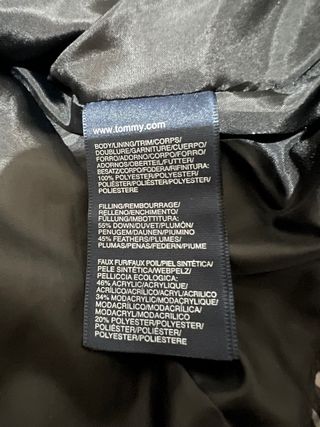 Chaqueta Tommy de plumas impermeable Talla S