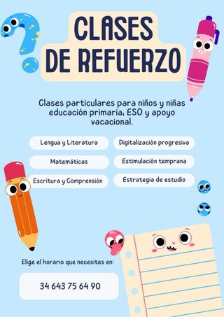 Clases particulares de refuerzo