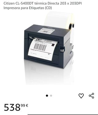 Citizen CL-S400DT térmica Directa 203 x 203DPI Impresora para Etiquetas (CD)