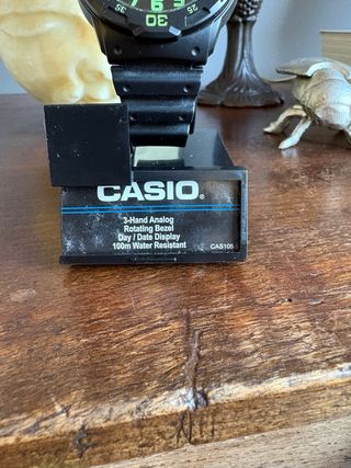 Reloj Casio Diver Negro y Verde