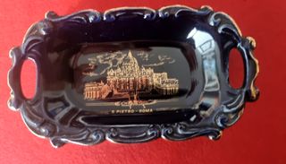 Cenicero cerámica azul S. Pietro Roma