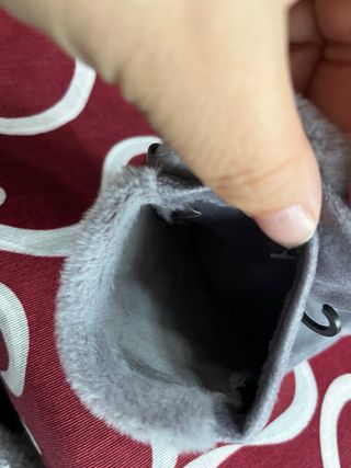 Guanti donna grigi con fibbia dorata