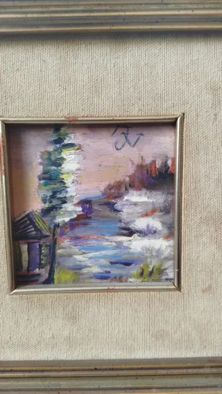 Quadro pittura vintage