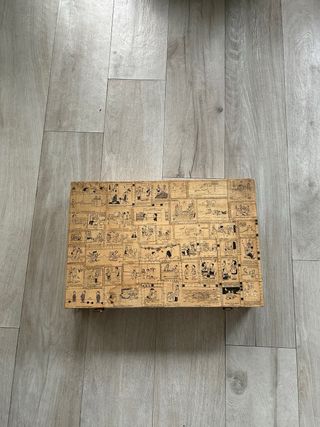 Scatola in legno decorata decoupage