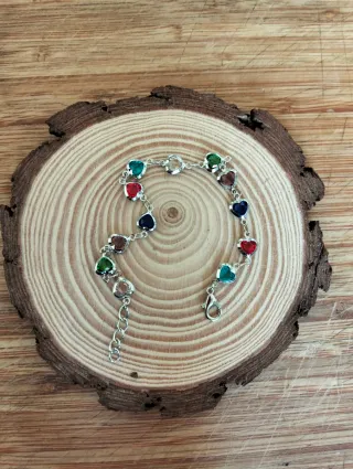 Pulsera acero corazón.