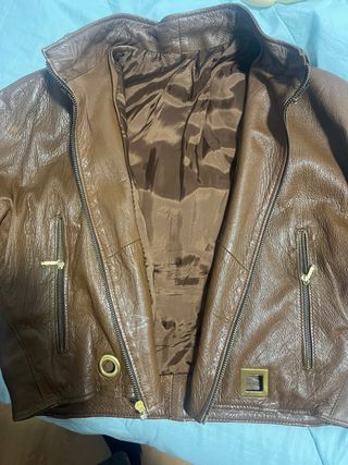 Cazadora italiana cuero blando