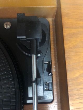 equipo de música vinilo tocadiscos radio y cinta