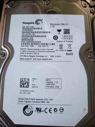 Lote 8 Discos Duros Hitachi Seagate WD