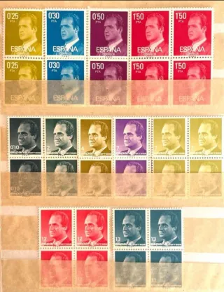 11 Bloques Sellos Rey Juan Carlos I España