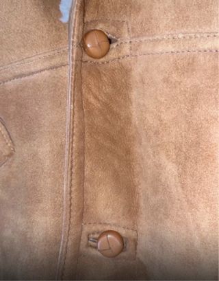 Montone Vintage Pelle Marrone Beige