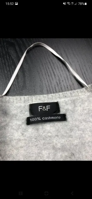 Gilet uomo cashmere S grigio quadri