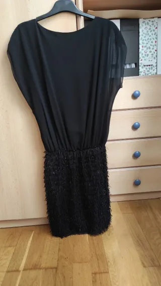 Vestido negro fiesta corto