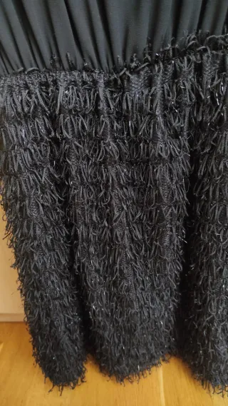 Vestido negro fiesta corto