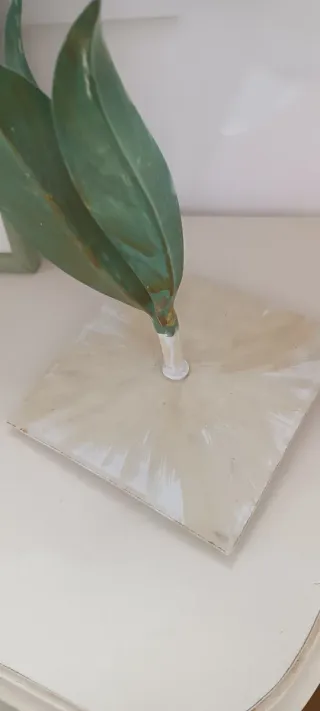 Lámpara de mesa vintage flor