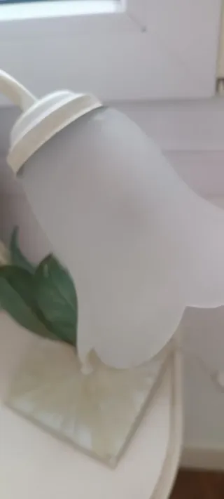 Lámpara de mesa vintage flor