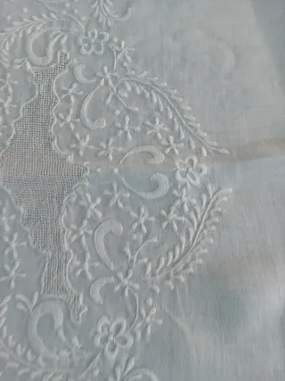 Asciugamano Lino Ricamato amano cm120x88
