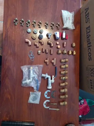 Lote fontanería cobre y latón