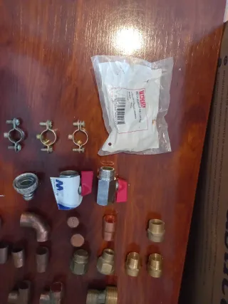 Lote fontanería cobre y latón