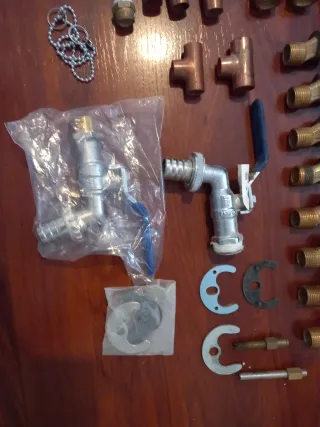 Lote fontanería cobre y latón