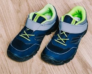 Zapatillas Trekking Niño Azul/Verde