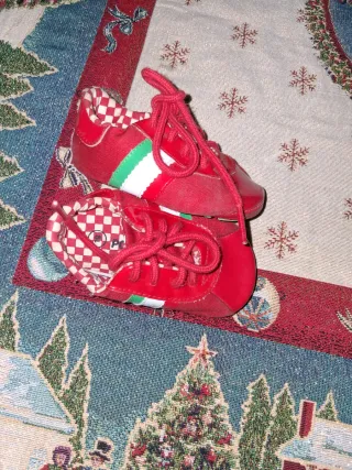 Scarpette neonato Pomod'api n.19 rosse