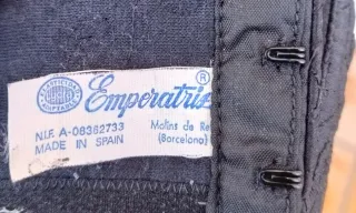 Top bustier vintage corazón negro