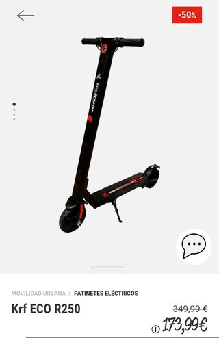 Krf Eco R250 negro patinete eléctrico