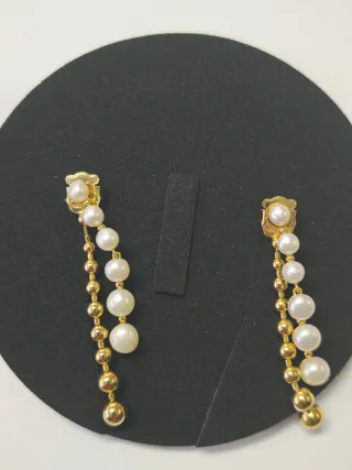 Pendientes Tous Oro y Perlas