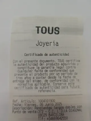 Pendientes Tous Oro y Perlas