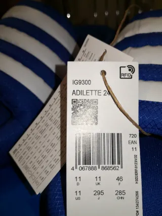 Ciabatte Adidas Adilette 24 Tg. 46 Nuove