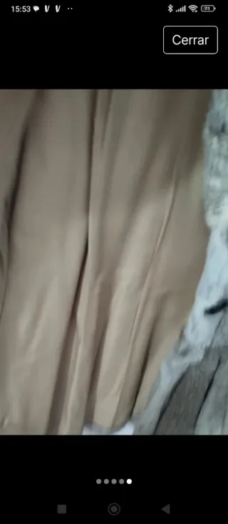 Chaquetón de piel auténtica tres cuartos ,