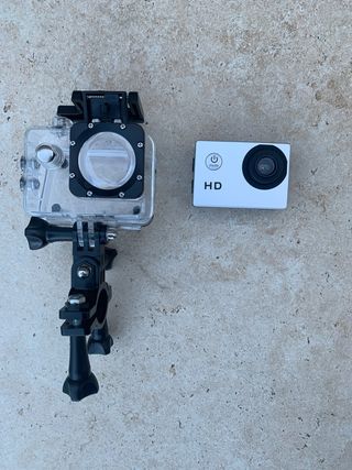 Cámara de Acción HD Plata y Negra OFERTA TEMPORAL