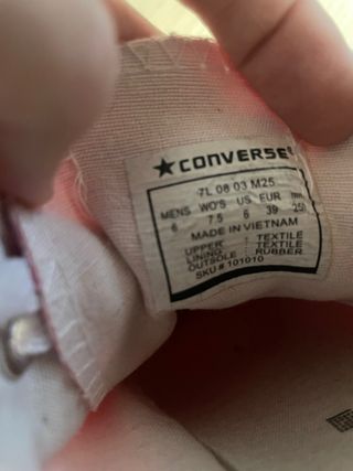 Converse rosas bajas