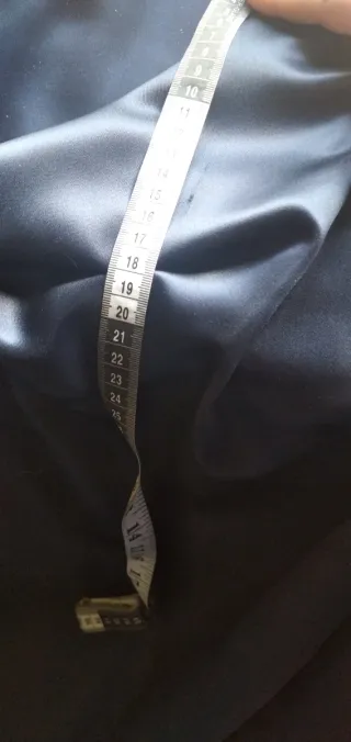 Tela de forro de satén azul. 3,5m