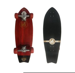 Skateboard KRF Surf Skate Ready TO Ride Red 78,74x26,04mm