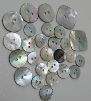 Collezione bottoni vintage madreperla