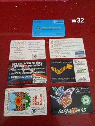 7 Carte Telefoniche Spagna