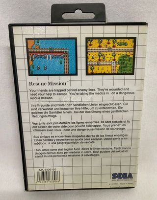 Rescue Mission Sega Master System