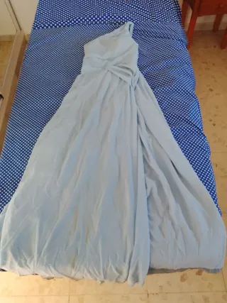 Vestido largo azul