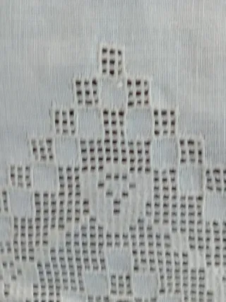 Asciugamano lino ricamato a mano 130x64 cm