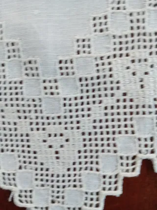 Asciugamano lino ricamato a mano 130x64 cm