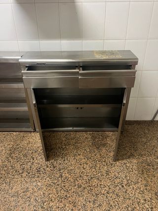 Mueble de bar de acero inoxidable