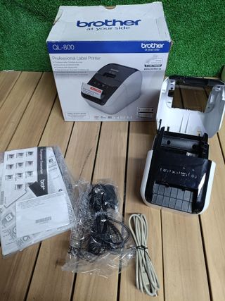 Brother QL-800 - Impresora de Etiquetas (térmica Directa, 300x600 dpi, Centro, Izquierda, Negro, Rojo, Raster_P, alámbrico)