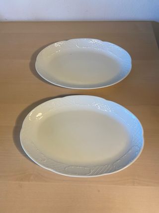 2 Ensaladeras CIM Cerámica Blanca