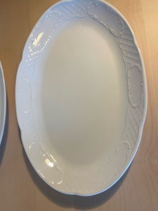 2 Ensaladeras CIM Cerámica Blanca