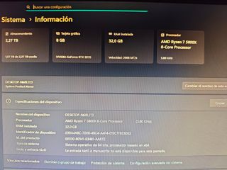 Ordenador Gaming RTX 3070