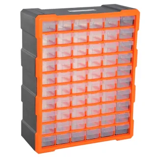 Organizador de herramientas 60 cajones naranja