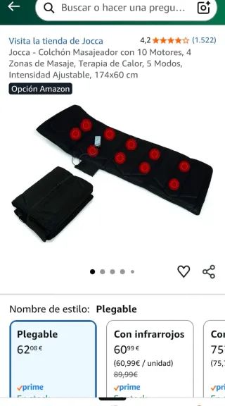 Masajeador colchon Jocca