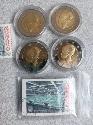 Monaco 2007 y 2015 - Monedas