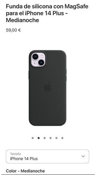 Apple Custodia in silicone con MagSafe per iPhone 14 Plus - Mezzanotte